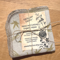 Mini Ręczniki Chusteczki Organiczne Bawełniano Konopne