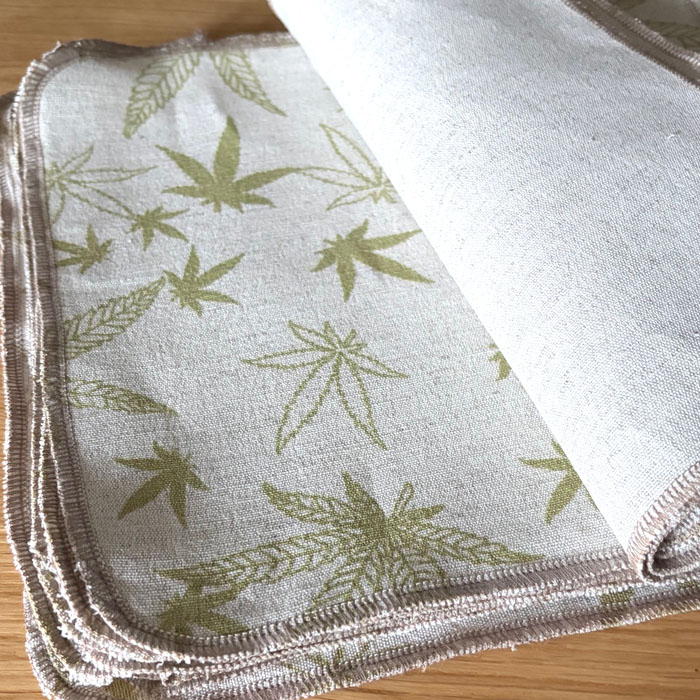 Mini Ręczniki Chusteczki Organiczne Bawełniano Konopne