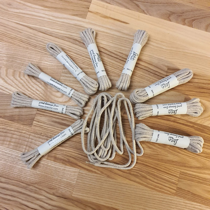 Sznurówki Lniane Niebarwione 60 cm